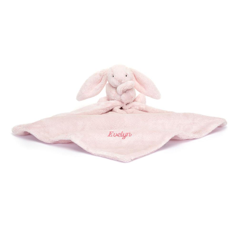 Jellycat Personalised Bashful Bunny Soother 15cm x 34cm x 34cm Baby & Books Rosa | Deutschland  042-VWLOMP