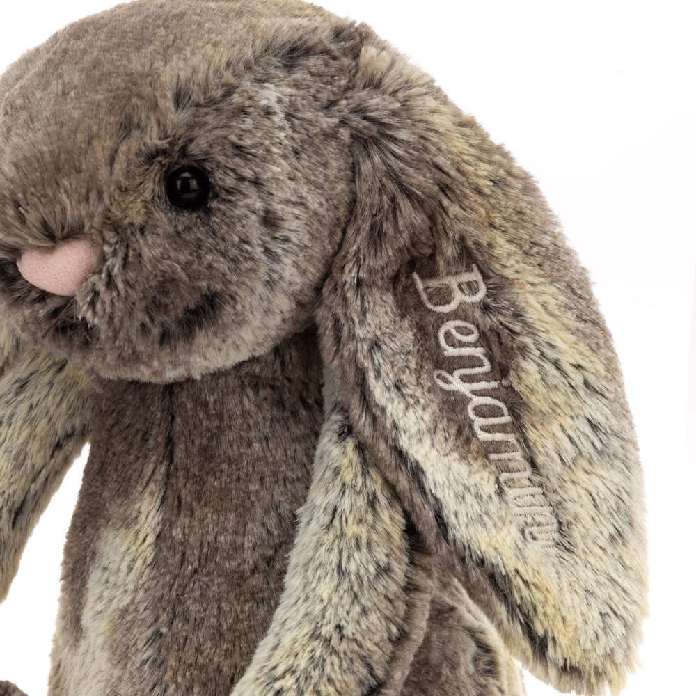 Jellycat Personalised Bashful Cottontail Bunny Medium 31cm x 12cm x 9cm Discover Braun | Deutschland  038-TROALN