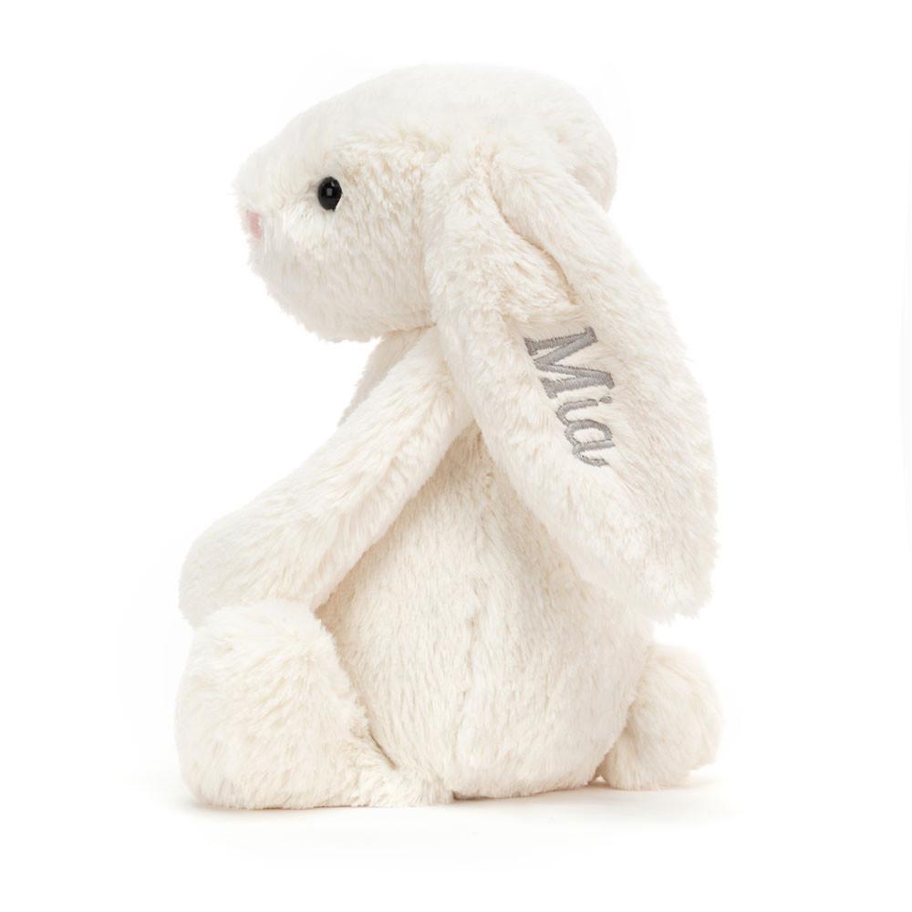 Jellycat Personalised Bashful Cream Bunny Medium 31cm x 12cm x 9cm Discover Weiß | Deutschland  497-KYLDQZ
