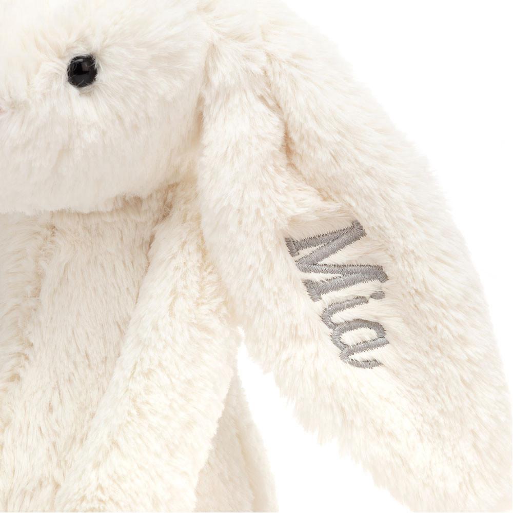 Jellycat Personalised Bashful Cream Bunny Medium 31cm x 12cm x 9cm Discover Weiß | Deutschland  497-KYLDQZ