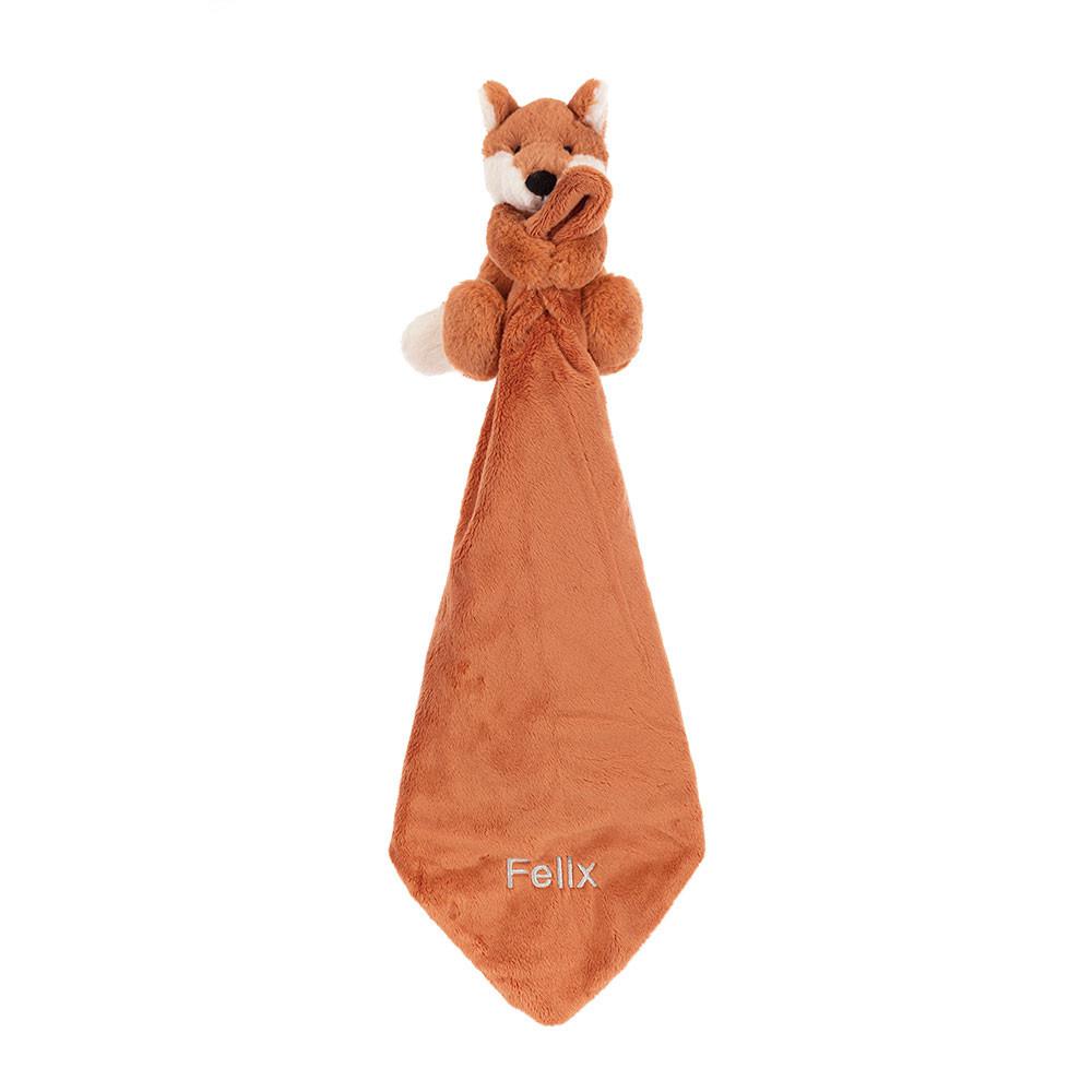 Jellycat Personalised Bashful Fox Cub Soother 15cm x 34cm x 34cm Baby & Books Orange | Deutschland  375-RDBGCJ