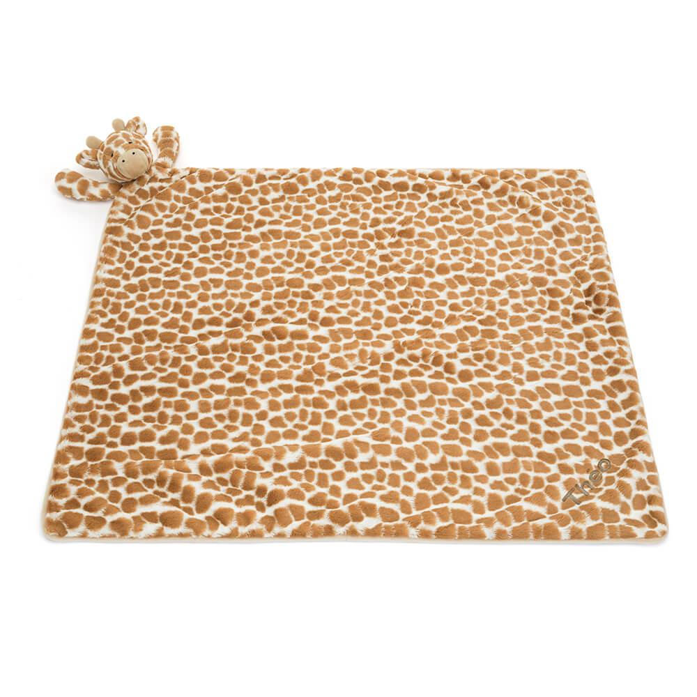 Jellycat Personalised Bashful Giraffe Blankie 56cm x 70cm x 9cm Baby & Books Orange | Deutschland  340-QNZEGI