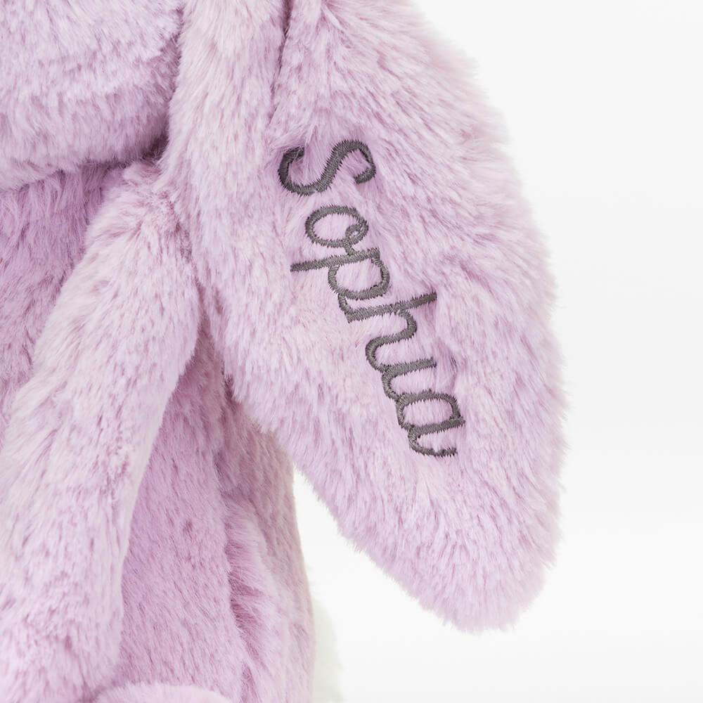 Jellycat Personalised Bashful Lilac Bunny Medium 31cm x 12cm x 9cm Discover Lila | Deutschland  645-JWVSYR