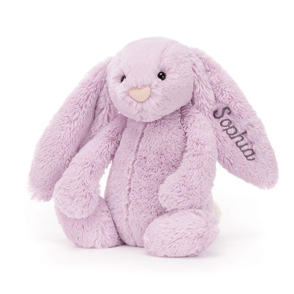 Jellycat Personalised Bashful Lilac Bunny Medium 31cm x 12cm x 9cm Discover Lila | Deutschland  645-JWVSYR