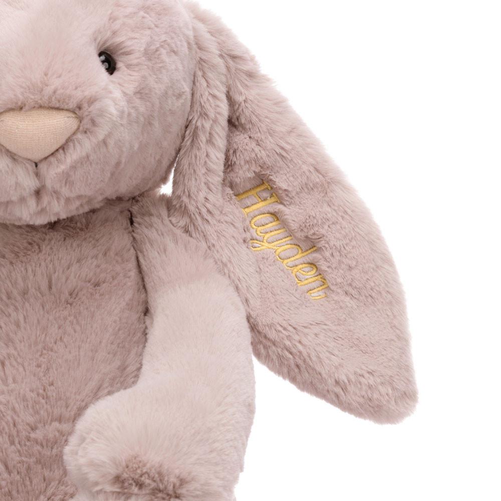 Jellycat Personalised Bashful Luxe Bunny Rosa Huge 51cm x 21cm x 12cm Discover Rosa | Deutschland  941-QRHSIY