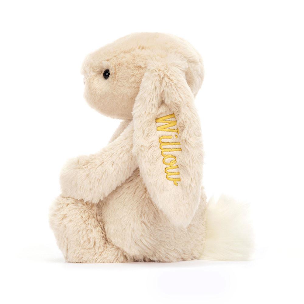 Jellycat Personalised Bashful Luxe Bunny Willow Medium 31cm x 12cm x 9cm Discover Beige | Deutschland  789-BTSQHY