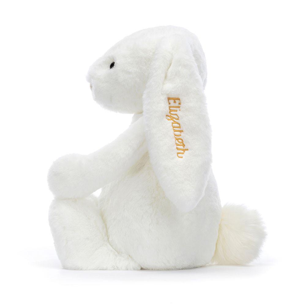 Jellycat Personalised Bashful Luxe Bunny Luna Huge 31cm x 12cm x 9cm Discover Weiß | Deutschland  146-LKQBMH