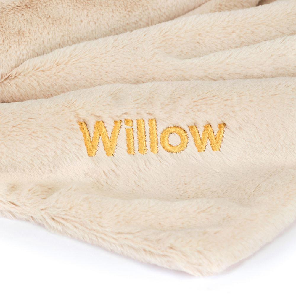 Jellycat Personalised Bashful Luxe Bunny Willow Blankie 56cm x 70cm x 9cm Baby & Books Beige | Deutschland  017-VSEOFQ