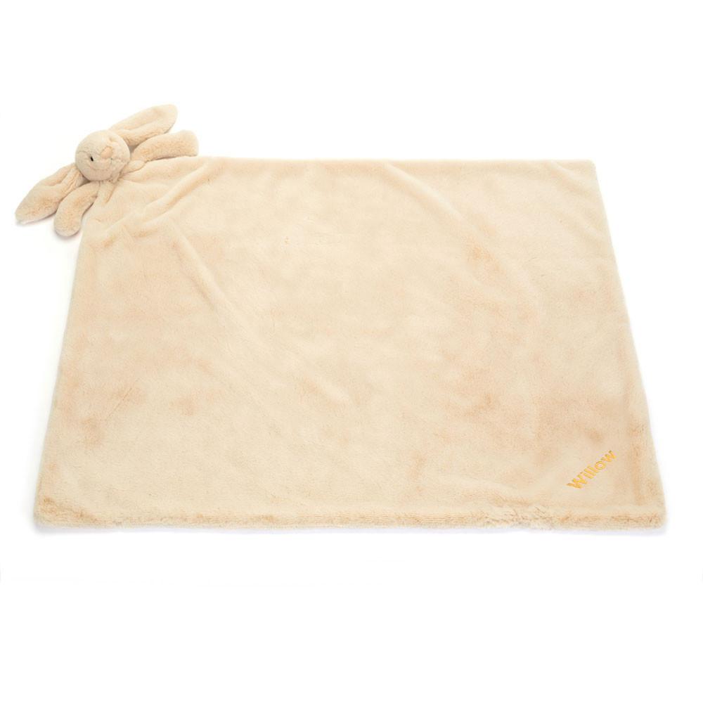 Jellycat Personalised Bashful Luxe Bunny Willow Blankie 56cm x 70cm x 9cm Baby & Books Beige | Deutschland  017-VSEOFQ