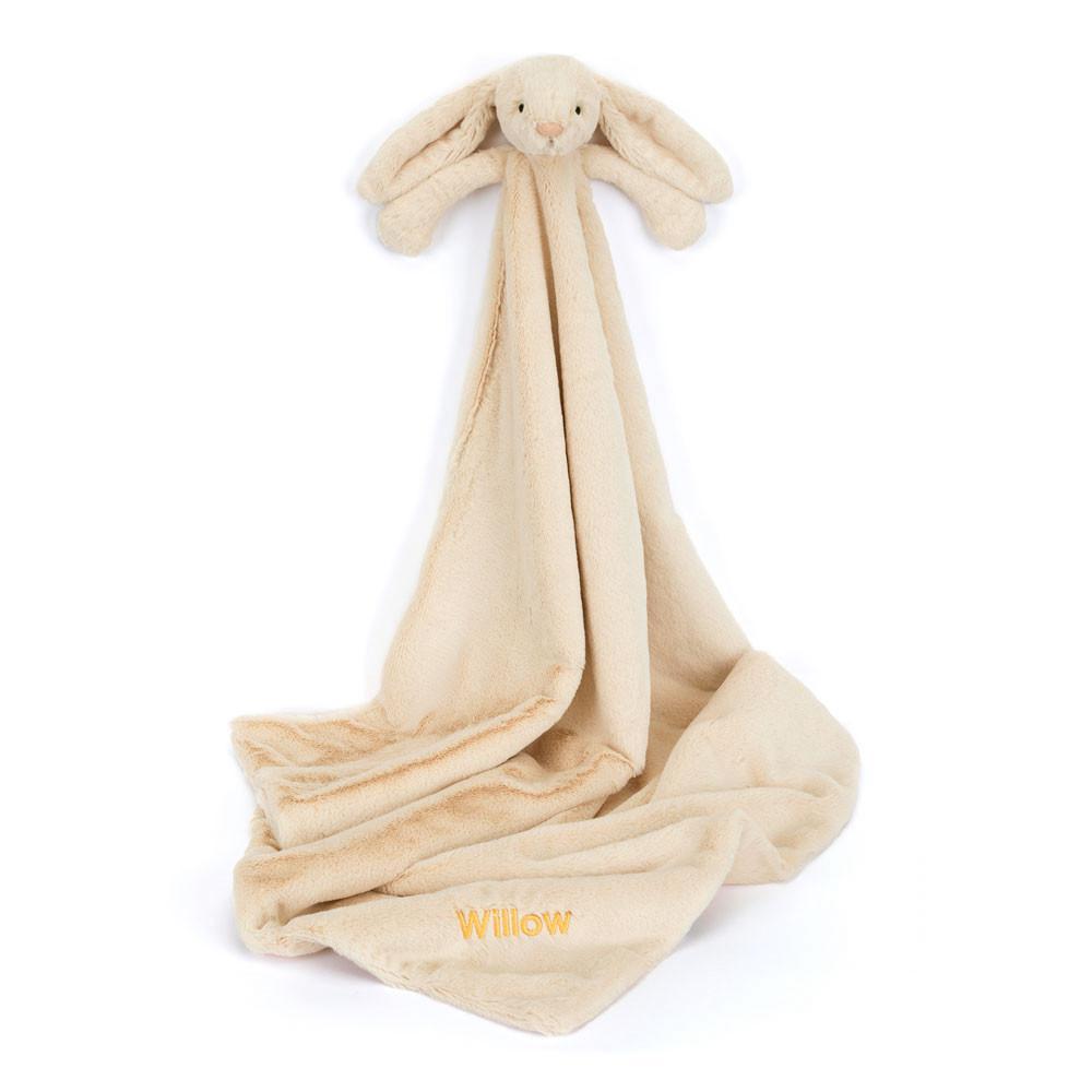 Jellycat Personalised Bashful Luxe Bunny Willow Blankie 56cm x 70cm x 9cm Baby & Books Beige | Deutschland  017-VSEOFQ