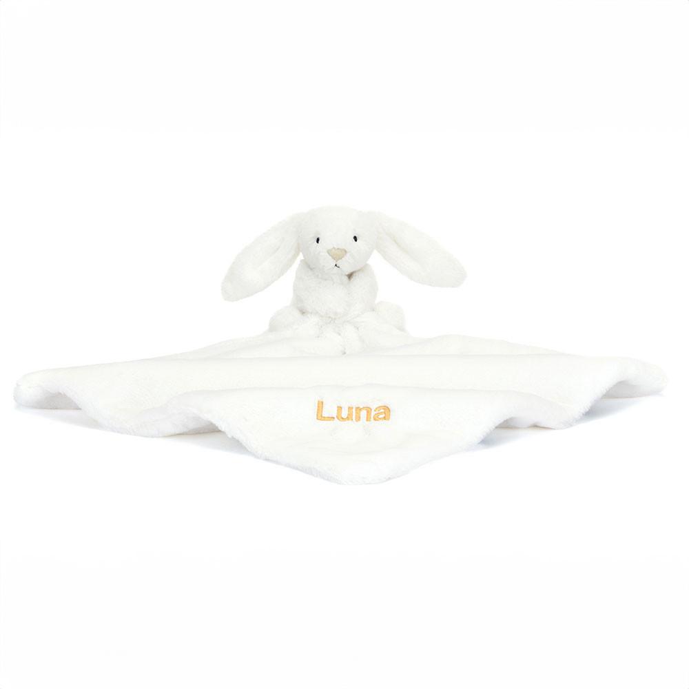 Jellycat Personalised Bashful Luxe Bunny Luna Soother 15cm x 34cm x 34cm Baby & Books Weiß | Deutschland  581-ZXVRDO