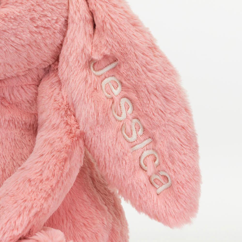 Jellycat Personalised Bashful Petal Bunny Medium 31cm x 12cm x 9cm Discover Rosa | Deutschland  976-XYWIPL