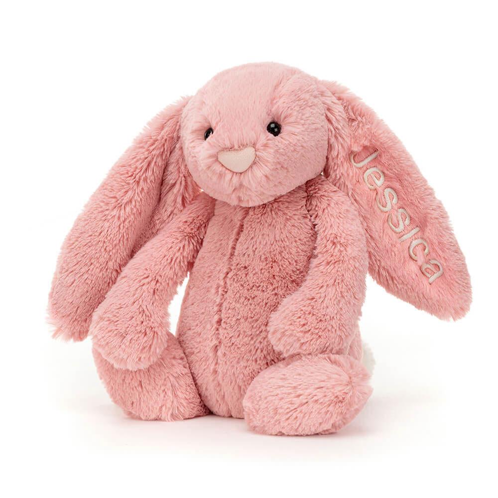 Jellycat Personalised Bashful Petal Bunny Medium 31cm x 12cm x 9cm Discover Rosa | Deutschland  976-XYWIPL