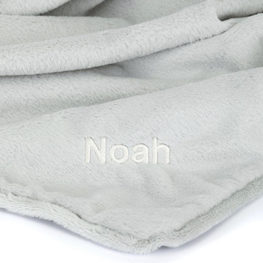 Jellycat Personalised Bashful Silver Bunny Blankie 15cm x 34cm x 34cm Baby & Books Grau | Deutschland  631-TKUDEV