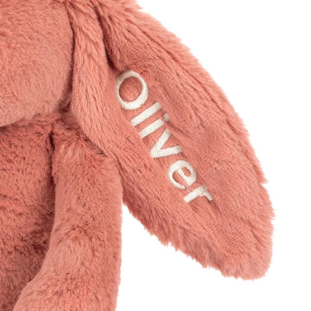 Jellycat Personalised Bashful Sorrel Bunny Medium 31cm x 12cm x 9cm Discover Orange | Deutschland  879-FVIYKS