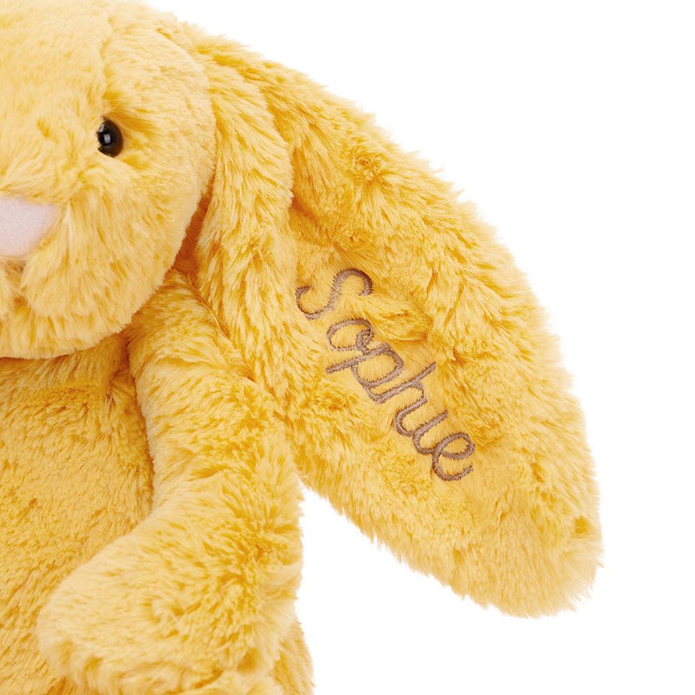 Jellycat Personalised Bashful Sunshine Bunny Medium 31cm x 12cm x 9cm Discover Gelb | Deutschland  687-HDGUAP