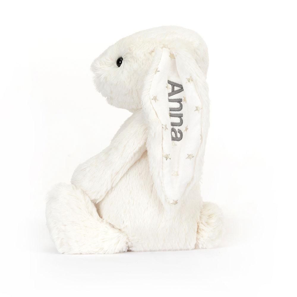 Jellycat Personalised Bashful Twinkle Bunny Medium 31cm x 12cm x 9cm Discover Weiß | Deutschland  824-MQNRKU