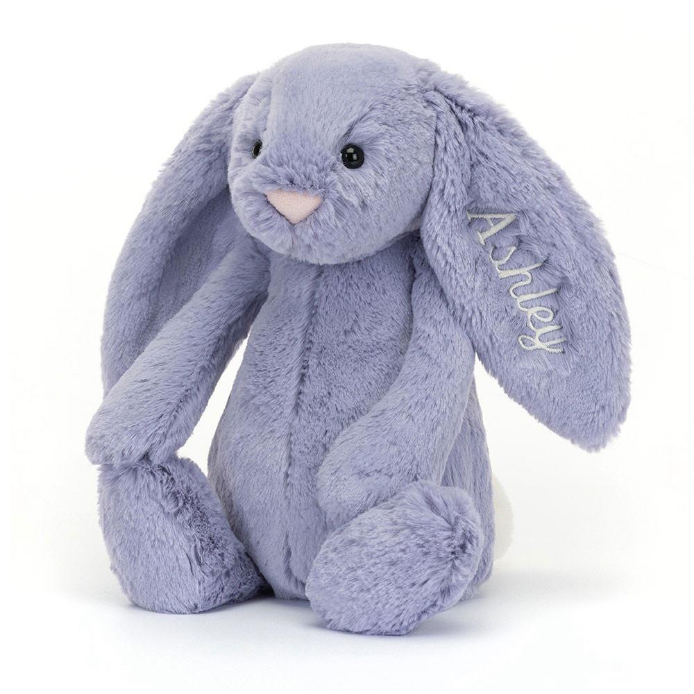 Jellycat Personalised Bashful Viola Bunny Medium 31cm x 12cm x 9cm Discover Lila | Deutschland  562-SWMZQY