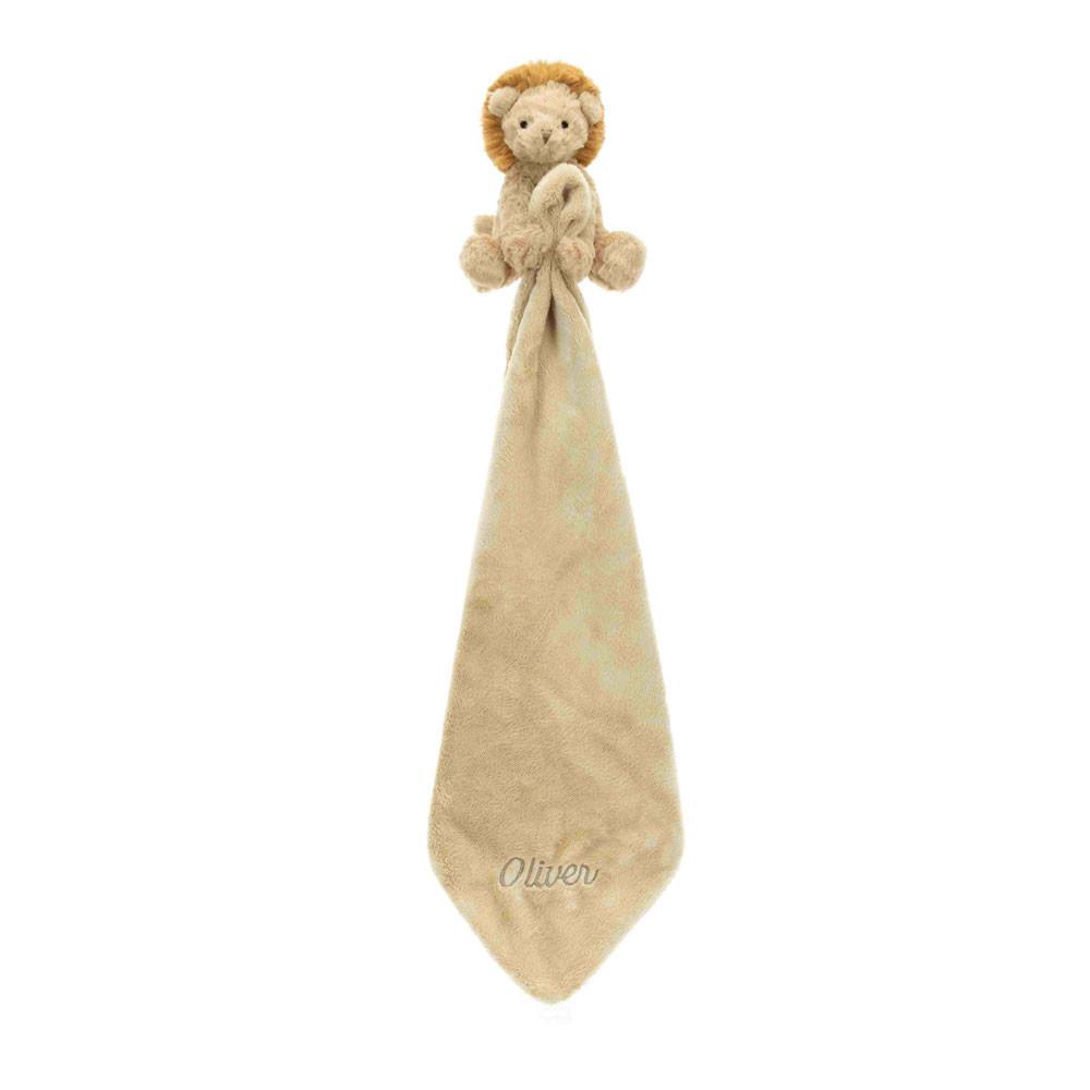 Jellycat Personalised Fuddlewuddle Lion Soother 13cm x 34cm x 34cm Baby & Books Gelb | Deutschland  386-IPALTM