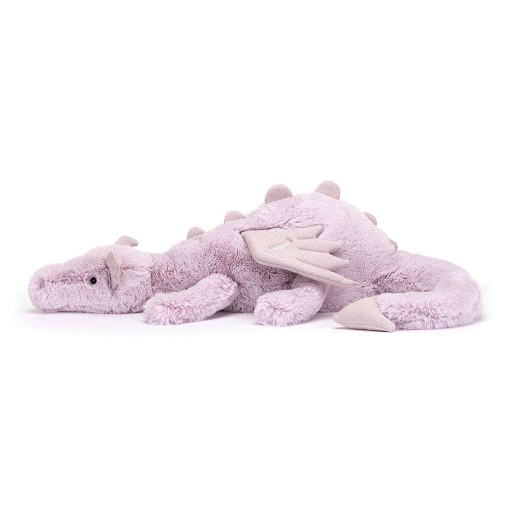 Jellycat Personalised Lavender Dragon Huge 19cm x 20cm x 66cm Discover Lila | Deutschland  408-BXQHPE