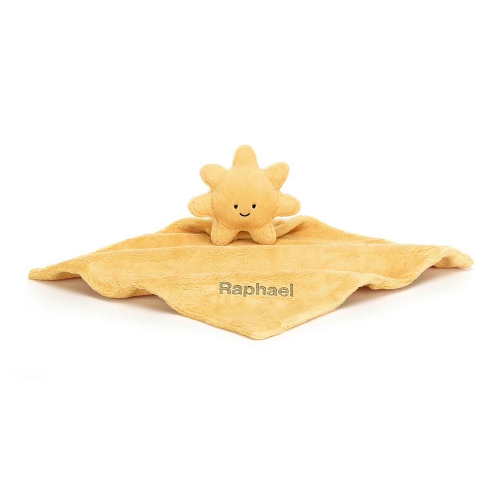 Jellycat Personalised Sun Soother 12cm x 34cm x 34cm Baby & Books Gelb | Deutschland  765-JDNPQI