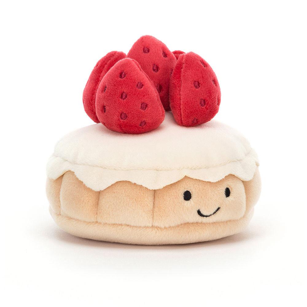 Jellycat Pretty Patisserie Tarte Aux Fraises 7cm x 10cm x 10cm Amuseables Beige | Deutschland  634-ZITRPM