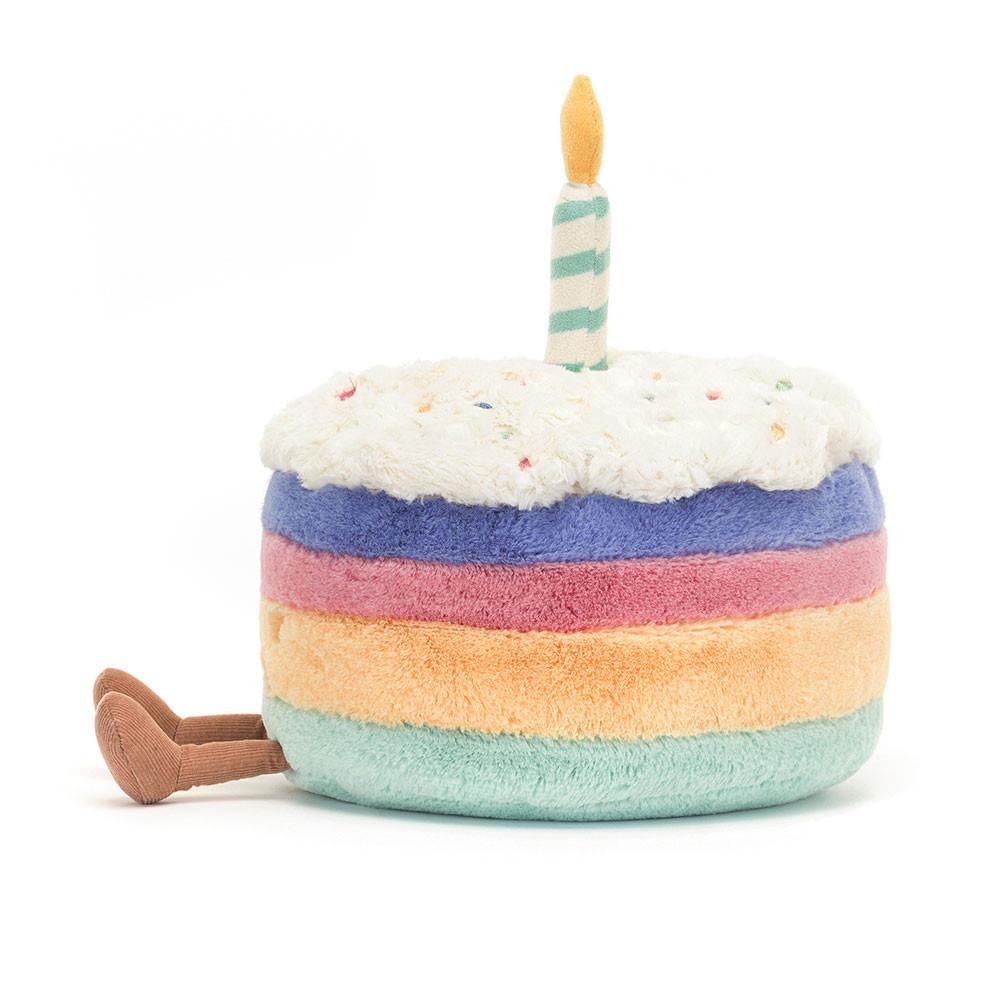 Jellycat Rainbow Birthday Cake 26cm x 21cm x 21cm Amuseables Blau | Deutschland  219-IYCNTM