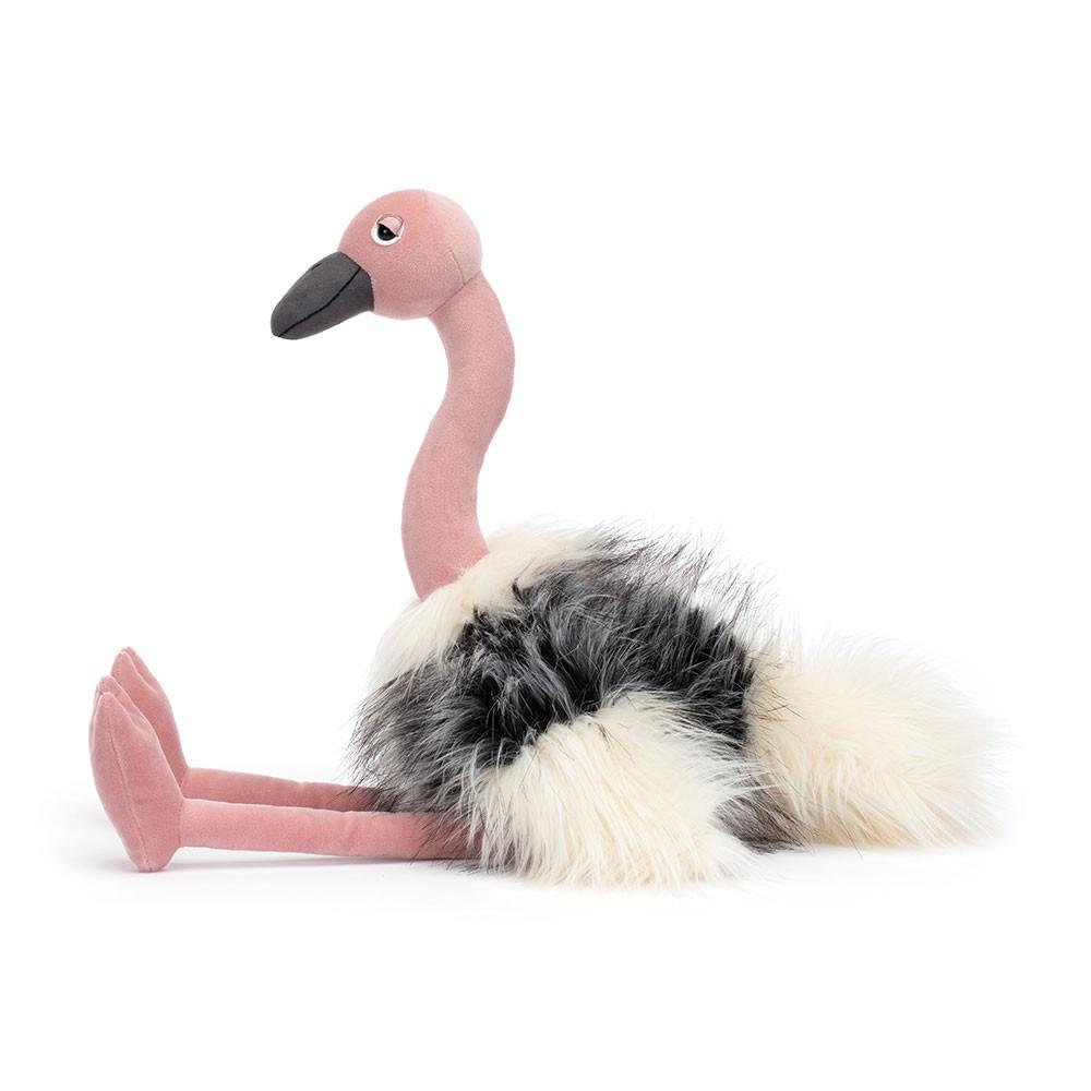 Jellycat Ramonda Ostrich 55cm x 15cm x 15cm Animals Rosa | Deutschland  013-QVSGOB