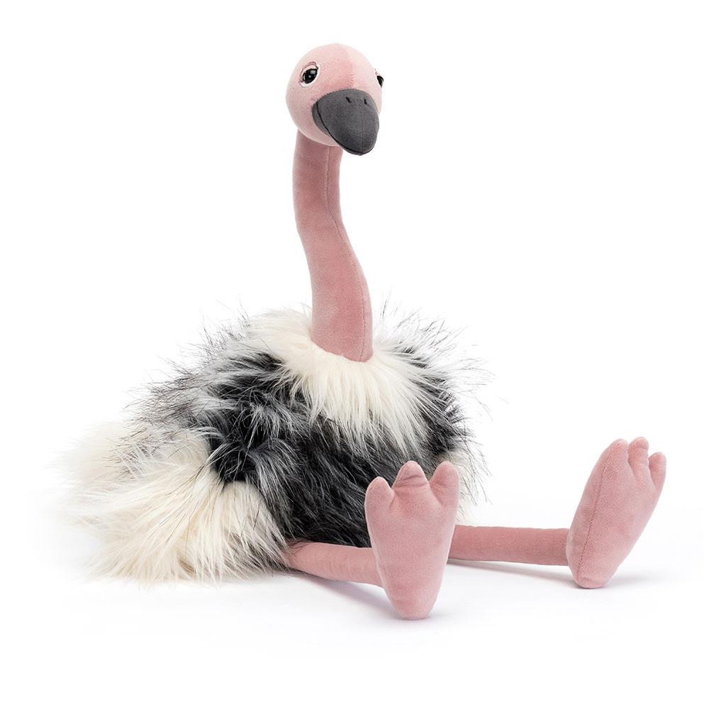 Jellycat Ramonda Ostrich 55cm x 15cm x 15cm Animals Rosa | Deutschland  013-QVSGOB