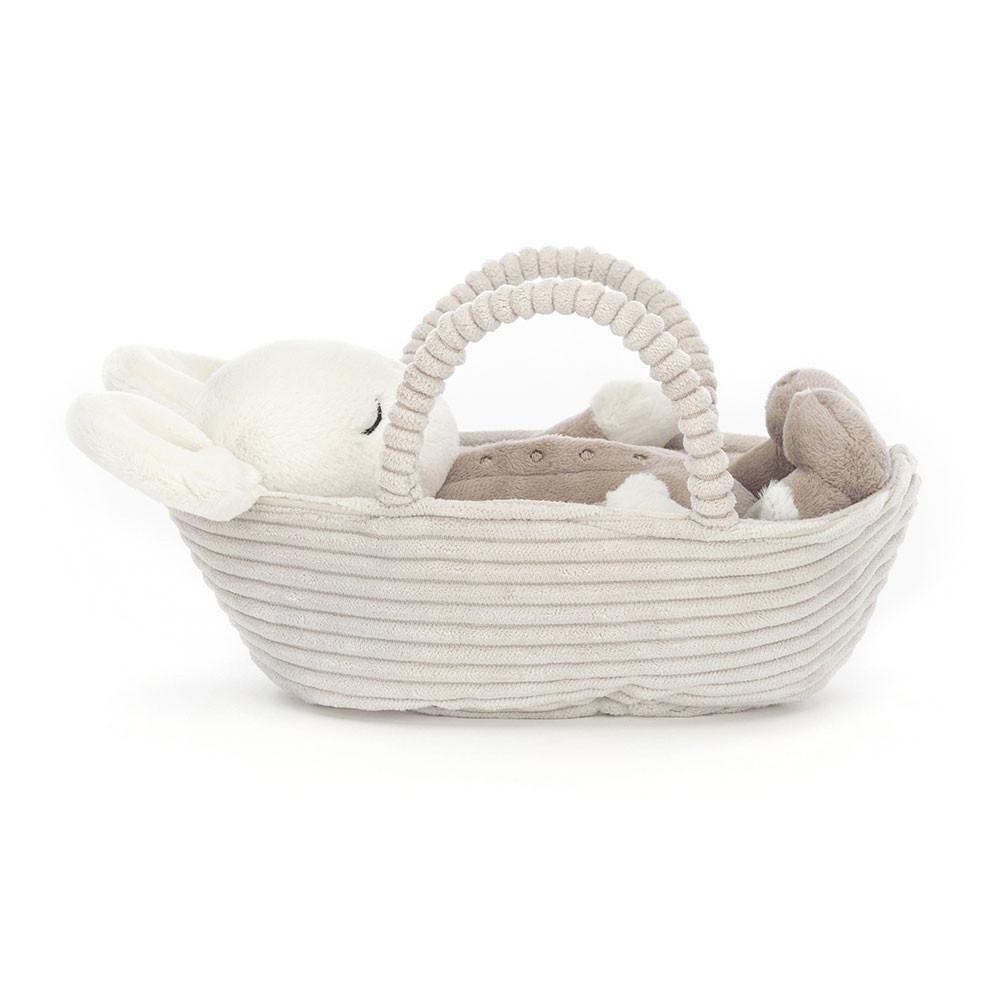 Jellycat Rock-a-Bye Mouse 12cm x 9cm x 20cm Animals Weiß | Deutschland  617-VHGAYU