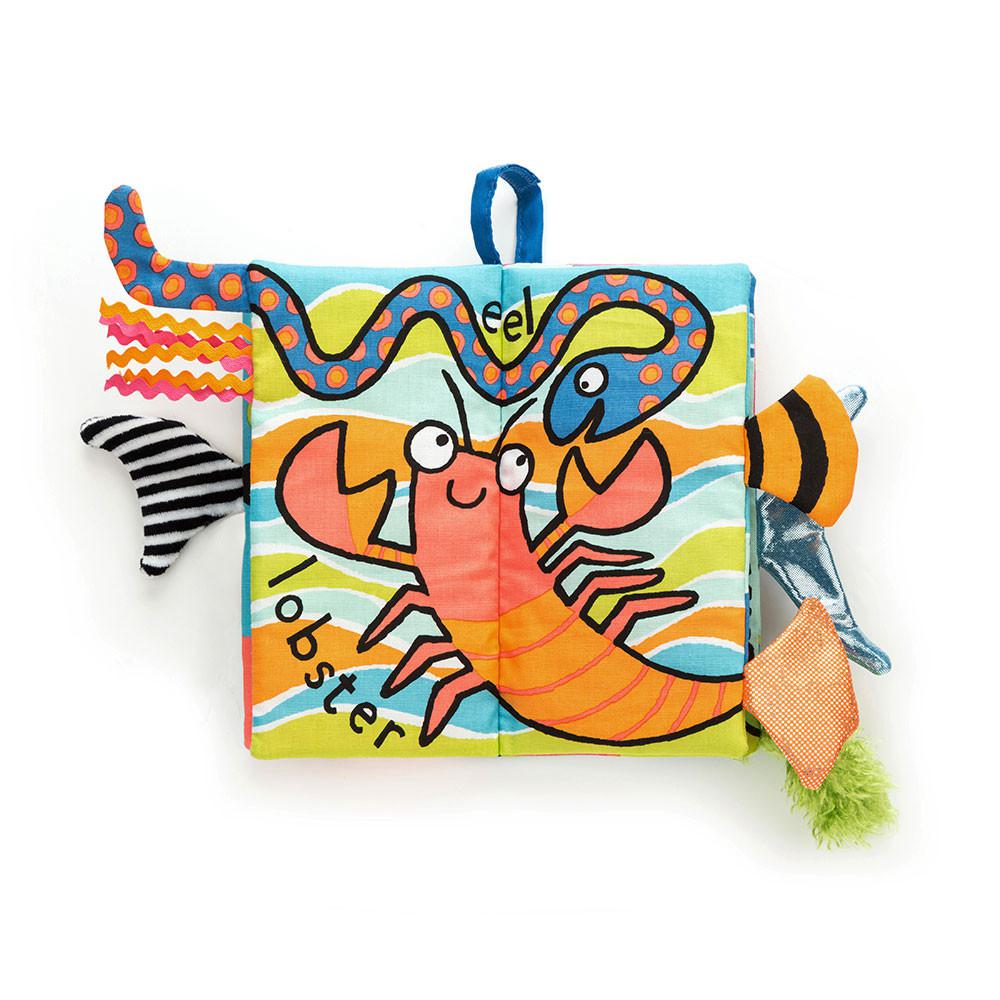 Jellycat Sea Tails Book 22cm x 13cm x 5cm Baby & Books Blau | Deutschland  186-AZMOKN