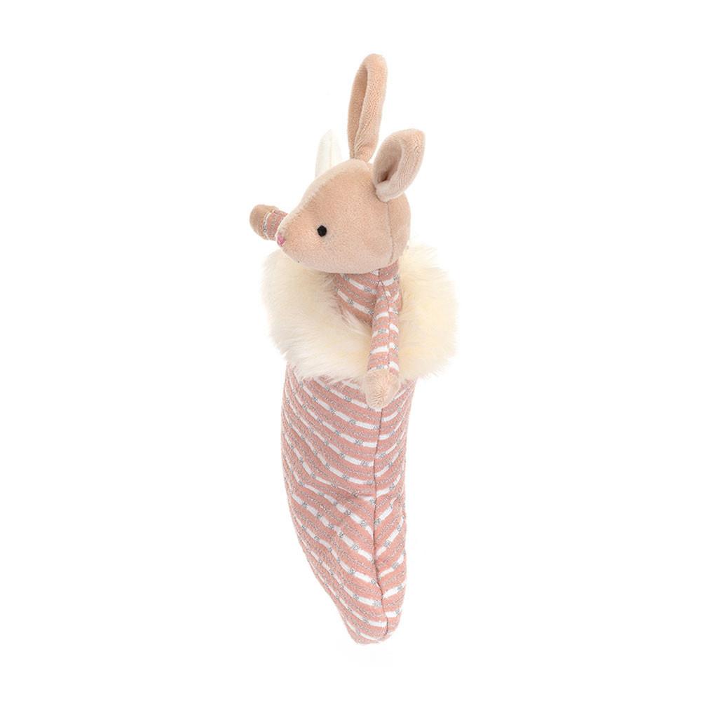 Jellycat Shimmer Stocking Bunny 20cm x 9cm x 2cm Animals Beige | Deutschland  897-VGYKOL