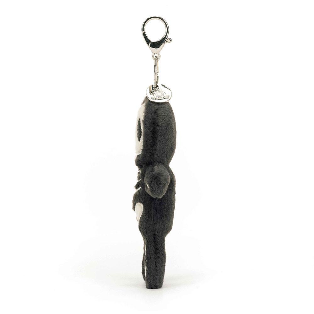 Jellycat Skeleton Bob 20cm x 11cm x 2cm Bag Charm Schwarz | Deutschland  520-YZNEDL