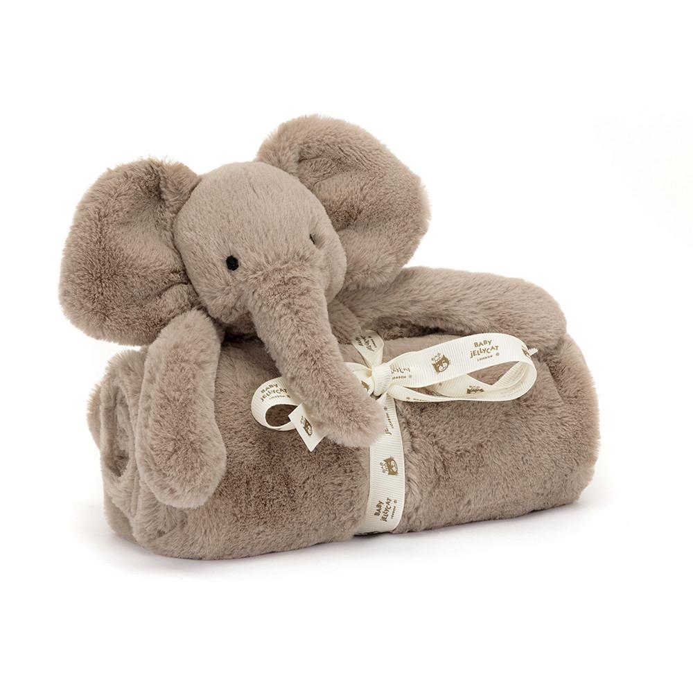 Jellycat Smudge Elephant Blankie 56cm x 70cm x 9cm Baby & Books Grau | Deutschland  765-OGJSPM
