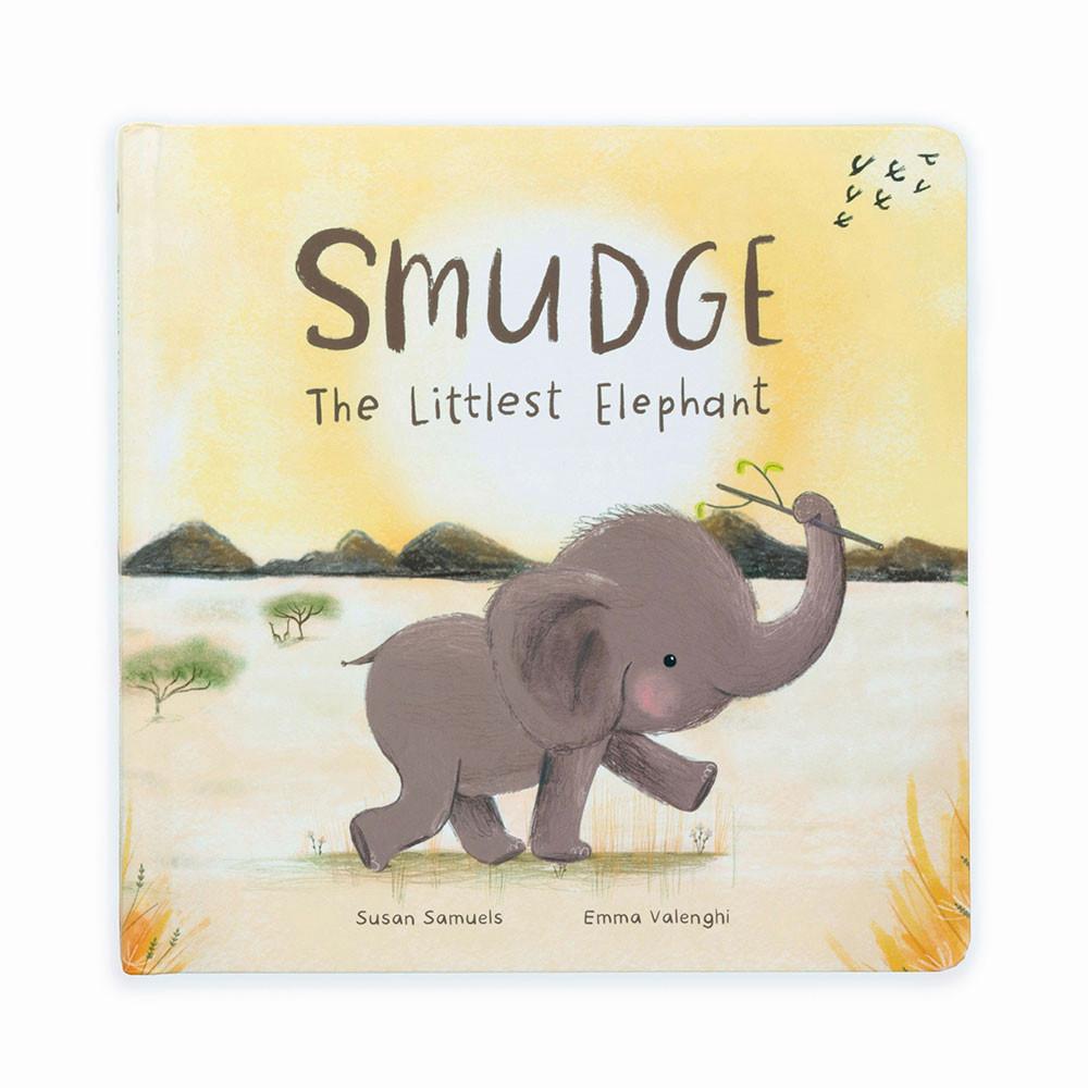 Jellycat Smudge the Littlest Elephant Book and Smudge Elephant Medium Discover Grau | Deutschland  137-GWDCXB