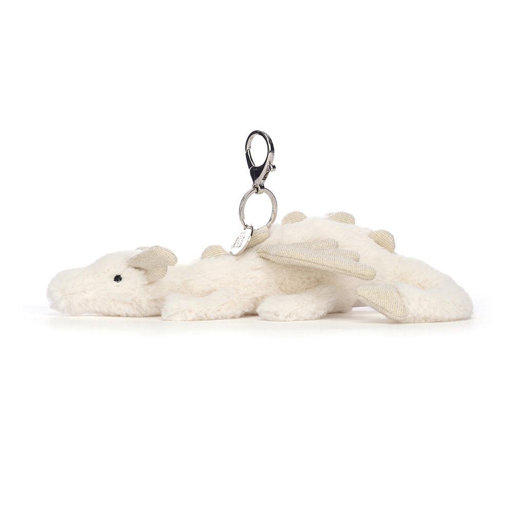 Jellycat Snow Dragon 12cm x 8cm x 22cm Bag Charm Weiß | Deutschland  835-CSGLZO