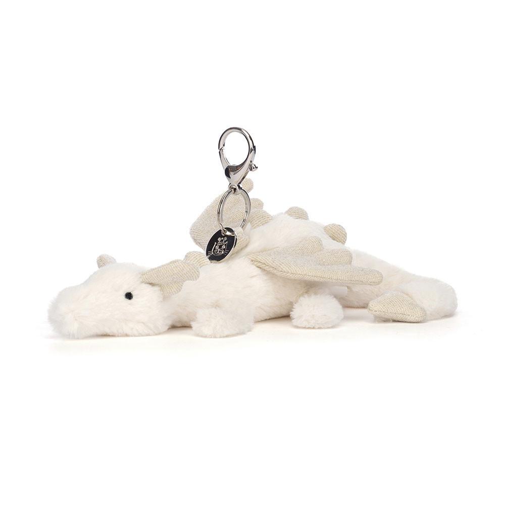 Jellycat Snow Dragon 12cm x 8cm x 22cm Bag Charm Weiß | Deutschland  835-CSGLZO