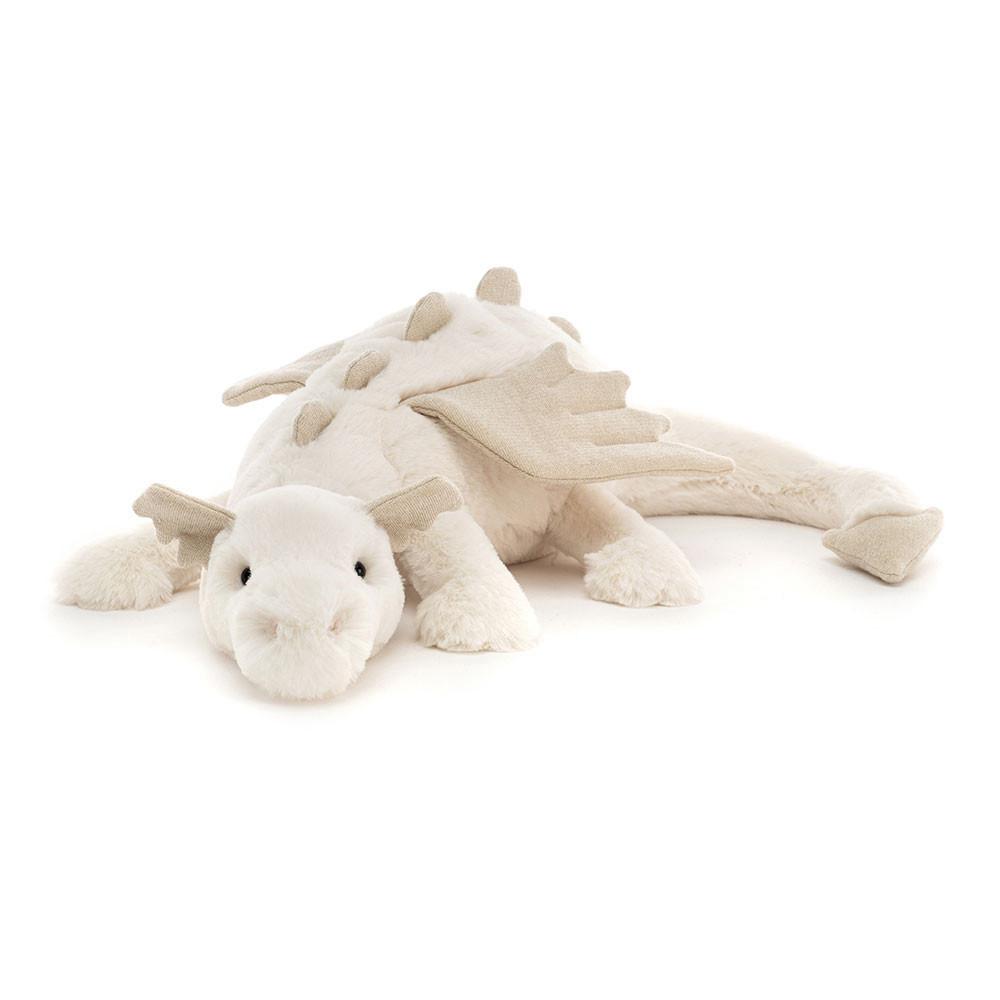Jellycat Snow Dragon 4.7in x 5.5in x 19.7in Animals Weiß | Deutschland  360-ZLVSWO