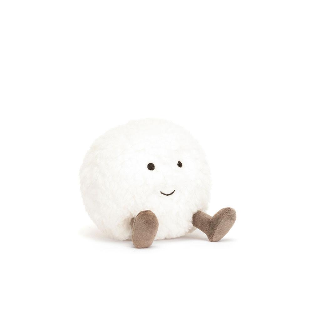 Jellycat Snowball 10cm x 9cm x 8cm Amuseables Weiß | Deutschland  643-KMOZCT