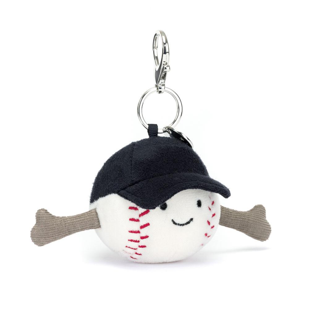 Jellycat Sports Baseball 12cm x 6cm x 6cm Bag Charm Weiß | Deutschland  736-PLIAUQ