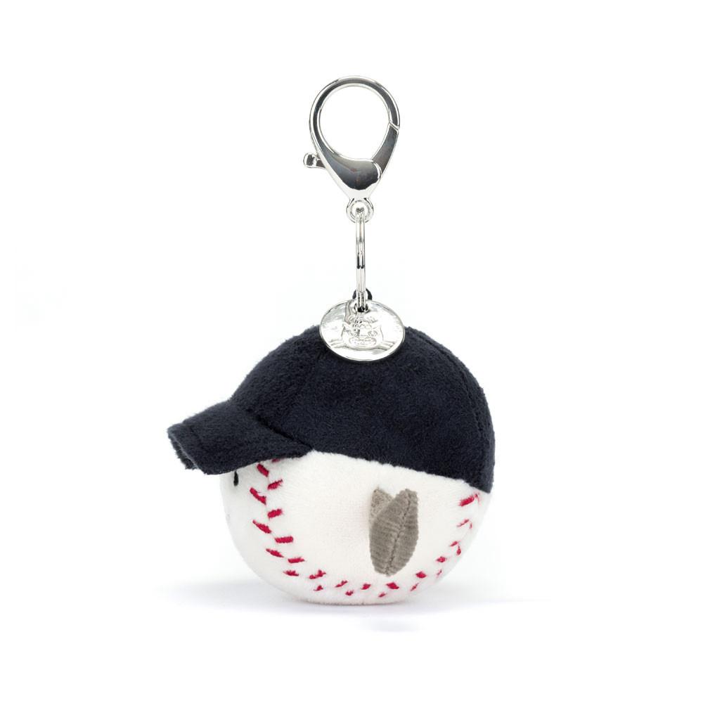 Jellycat Sports Baseball 12cm x 6cm x 6cm Bag Charm Weiß | Deutschland  376-LCMRZK