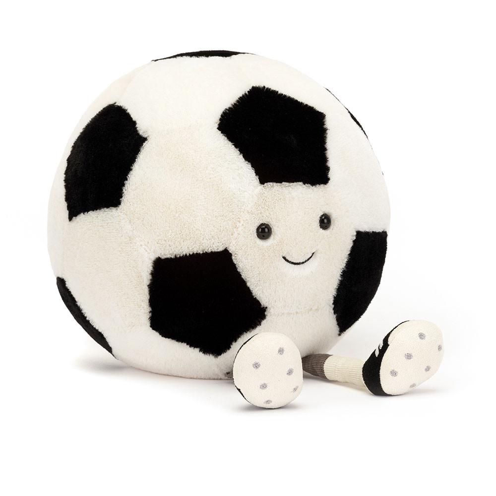 Jellycat Sports Football 31cm x 21cm x 21cm Amuseables Weiß | Deutschland  645-DPQMYR