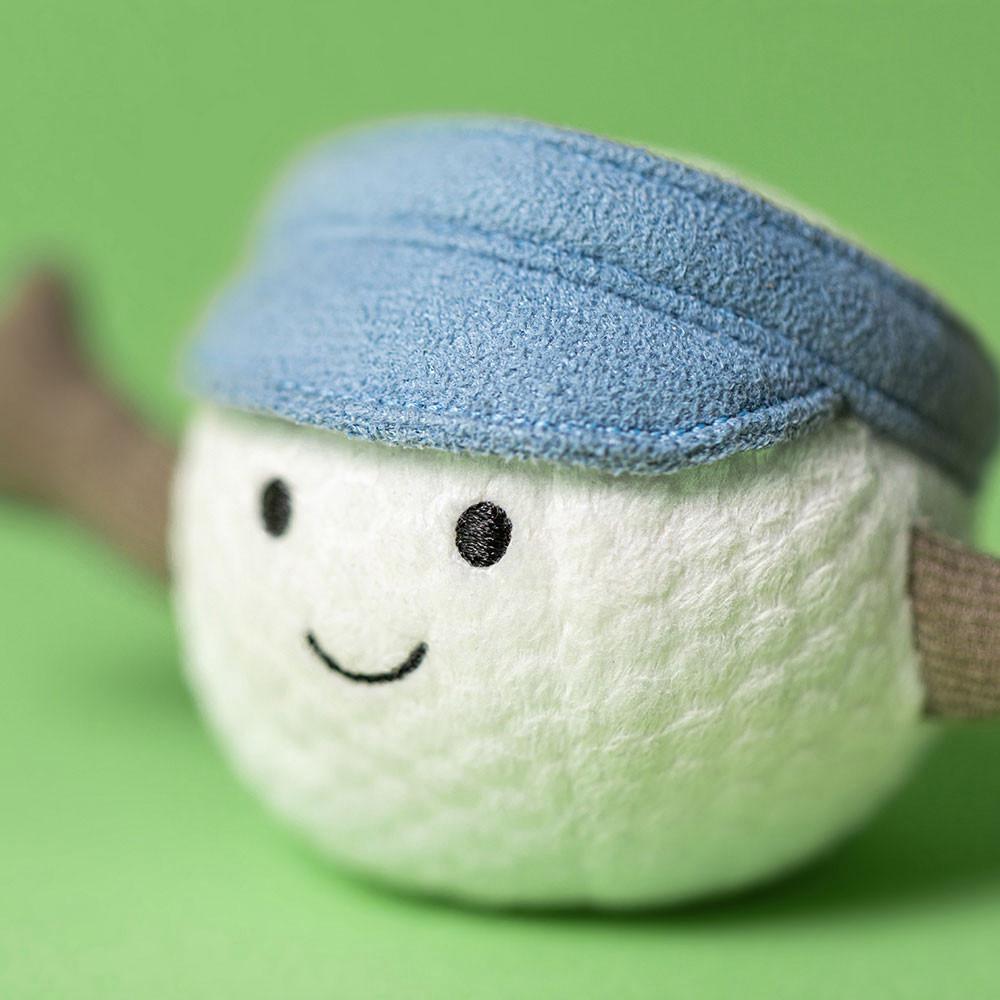 Jellycat Sports Golf Ball 6cm x 6cm x 6cm Amuseables Weiß | Deutschland  463-FYEHIA