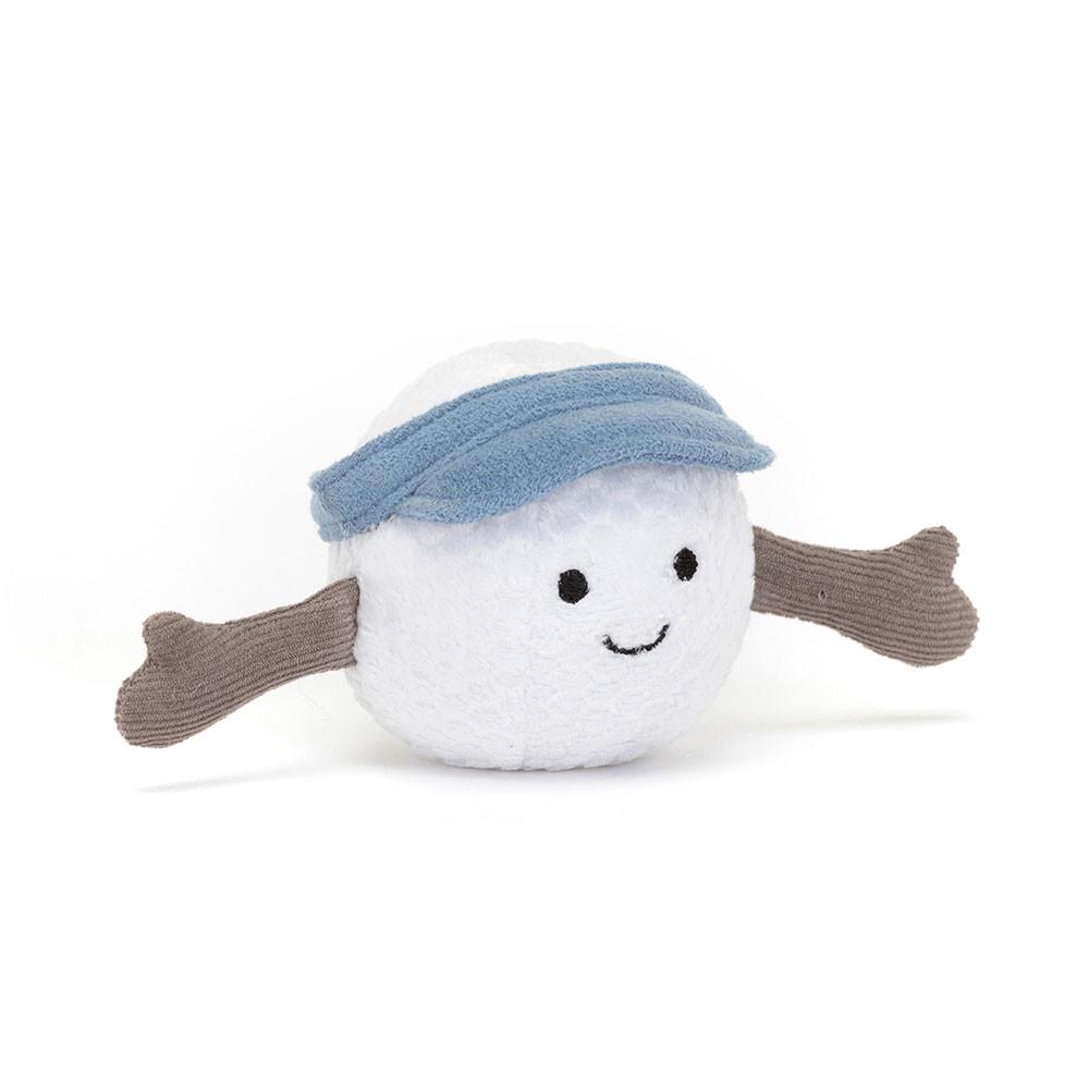 Jellycat Sports Golf Ball 6cm x 6cm x 6cm Amuseables Weiß | Deutschland  463-FYEHIA