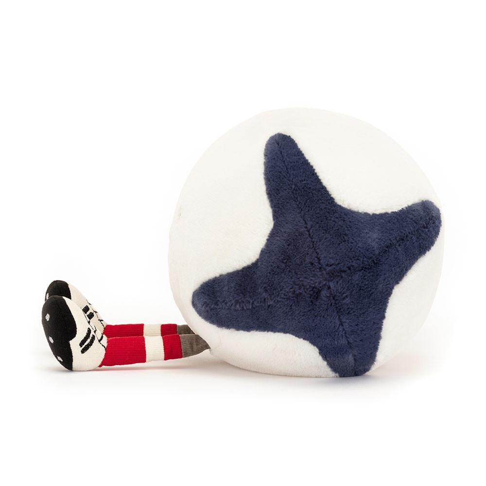 Jellycat Sports Rugby Ball 18cm x 29cm x 13cm Amuseables Weiß | Deutschland  597-WAEGRX