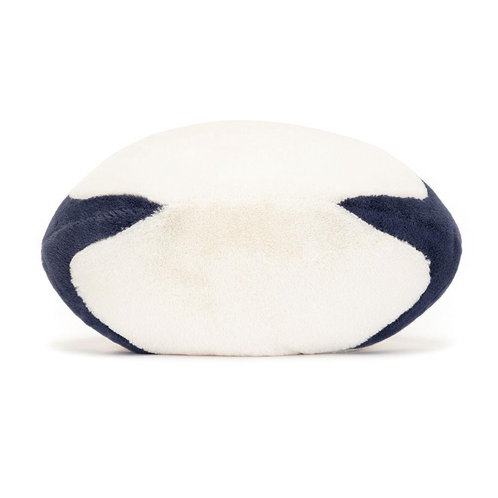 Jellycat Sports Rugby Ball 18cm x 29cm x 13cm Amuseables Weiß | Deutschland  597-WAEGRX