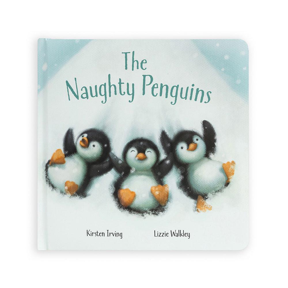 Jellycat The Naughty Penguins Book 21cm x 21cm x 2cm Baby & Books Weiß | Deutschland  579-OZISRJ