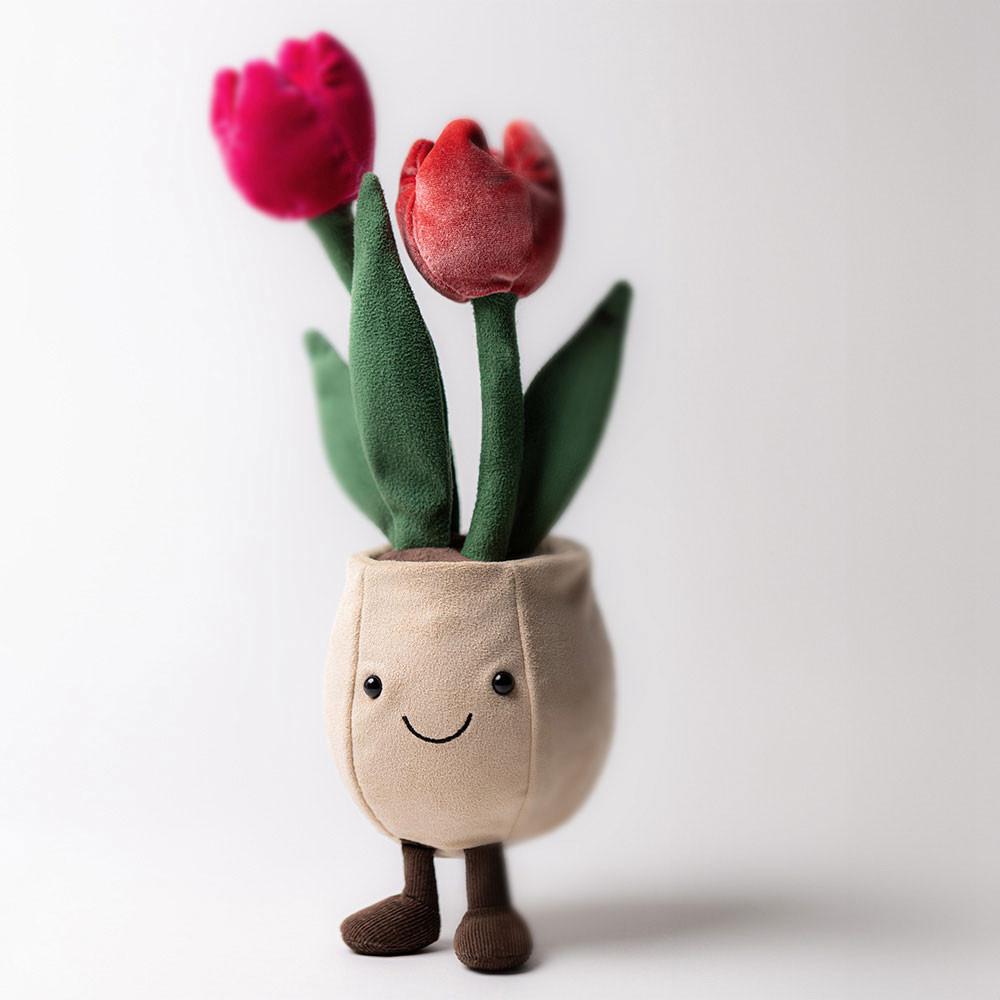 Jellycat Tulip Pot 30cm x 11cm x 11cm Amuseables Rot | Deutschland  127-VAGUMF