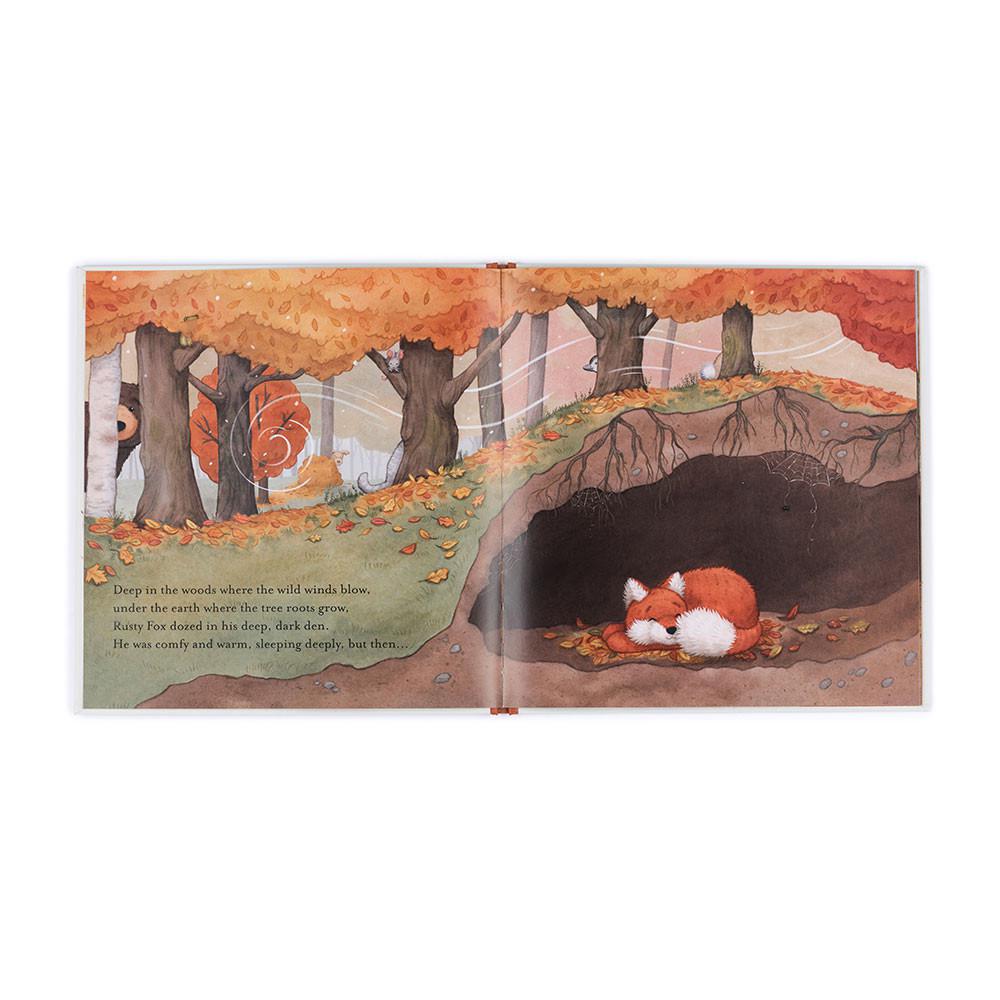 Jellycat Warm in the Storm Book and Bashful Fox Cub Medium Discover Weiß | Deutschland  387-ASCHBX