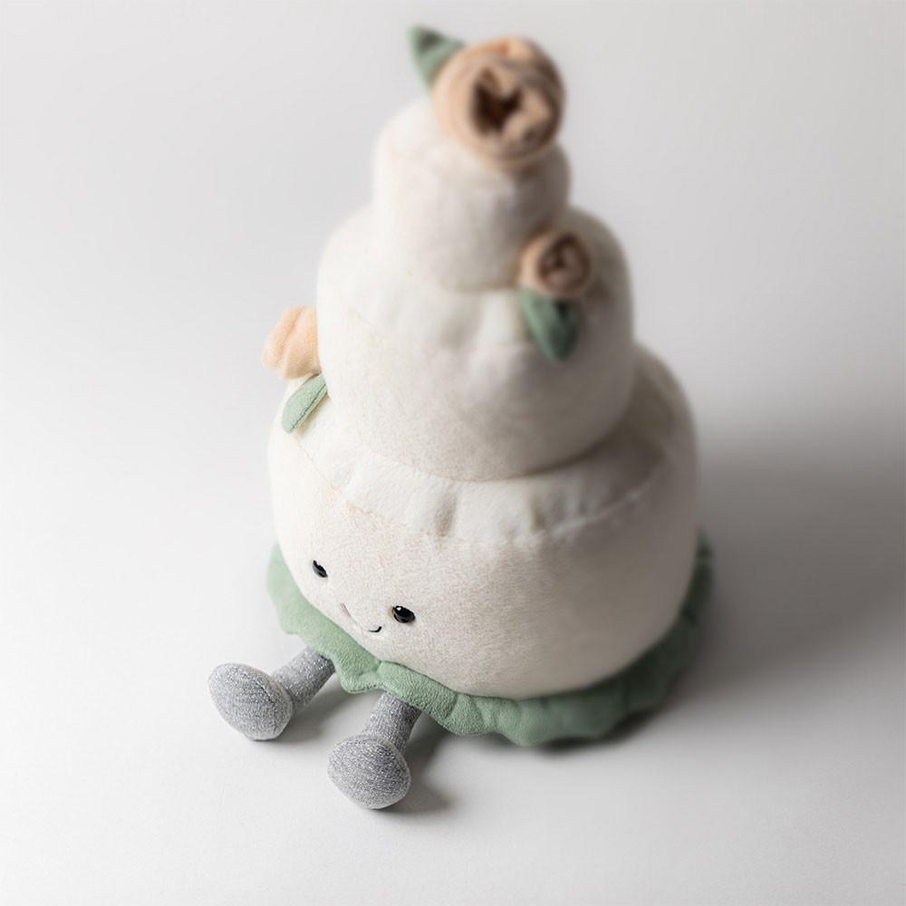 Jellycat Wedding Cake 30cm x 19cm x 19cm Amuseables Weiß | Deutschland  784-TAFMER